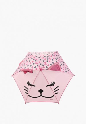 Зонт-трость Playshoes Кошечка 3-D. Цвет: розовый
