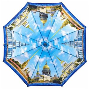 Зонт-трость , полуавтомат, купол 102 см., мультиколор PLANET