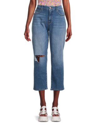 Укороченные джинсы-бойфренды с высокой посадкой Joe'S Jeans, цвет Denim Blue Joe's Jeans
