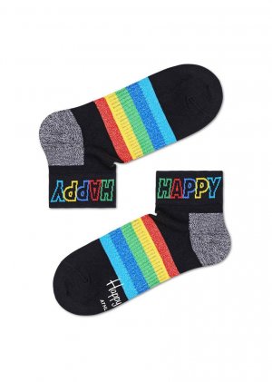 Носки Rainbow Stripe 1/4 Crew Sock ATSTR13 Happy socks