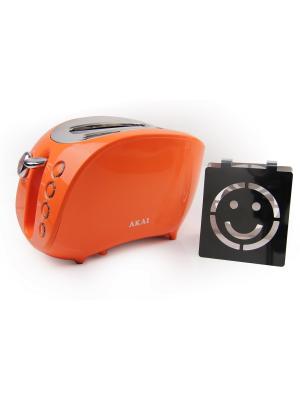 Тостер со смайликом AKAI. Цвет: оранжевый