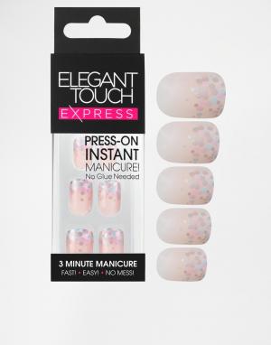 Накладные ногти для экспресс-маникюра Elegant Touch. Цвет: розовый