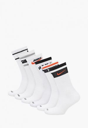 Носки 3 пары Nike U NK EVERYDAY PLUS CUSH 6PR. Цвет: белый