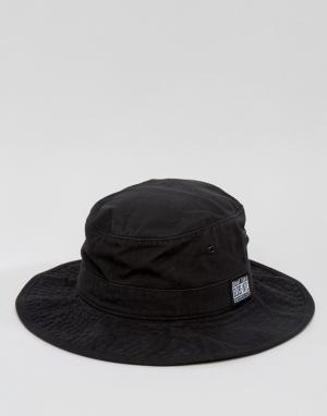 Шляпа с широкими полями Globe. Цвет: черный