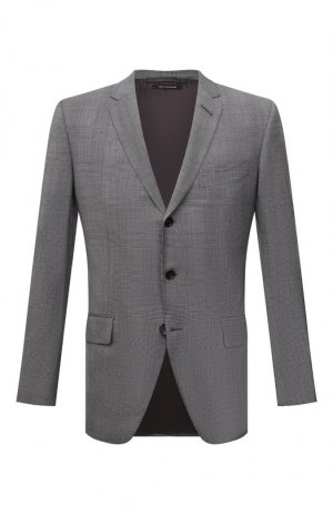 Шерстяной пиджак Tom Ford. Цвет: серый