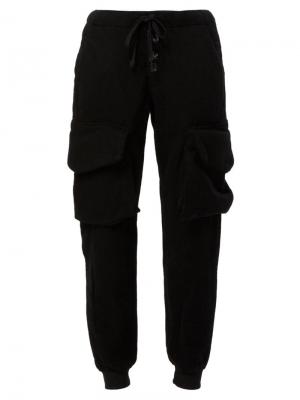 Спортивные брюки с объемными карманами Greg Lauren. Цвет: чёрный