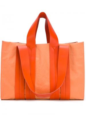 Большая сумка на плечо Costanza Corto Moltedo. Цвет: жёлтый и оранжевый