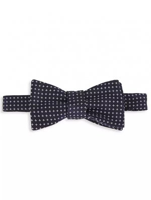 КОЛЛЕКЦИЯ Шелковый галстук-бабочка с микро-бриллиантами , темно-синий Saks Fifth Avenue