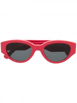 Солнцезащитные очки Drew Mama в овальной оправе Retrosuperfuture. Цвет: розовый