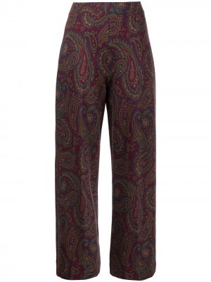 Широкие брюки с принтом пейсли Rosetta Getty. Цвет: разноцветный