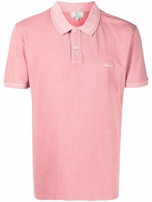 Embroidered-logo polo shirt Woolrich. Цвет: розовый