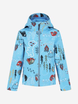 Куртка софтшелл для мальчиков , Голубой, размер 104 Outventure. Цвет: голубой