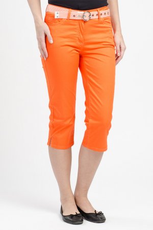 Укороченные брюки Million X Woman. Цвет: оранжевый