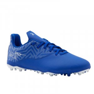 Детские футбольные кроссовки со шнуровкой MG/AG - Viralto I синий/белый KIPSTA, цвет weiss Kipsta