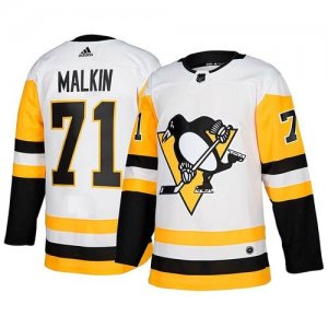 Хоккейный свитер Питтсбург Пингвинз Малкин 71 adidas. Цвет: белый