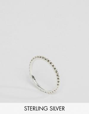 Серебряное кольцо с шариковой отделкой Fashionology. Цвет: серебряный