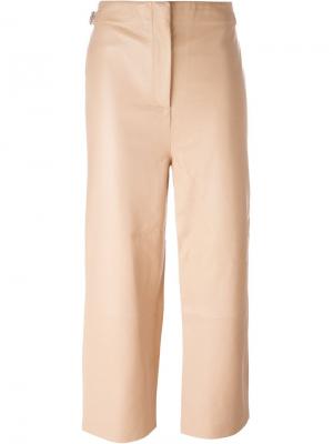 Укороченные брюки Aalto. Цвет: телесный