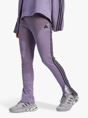 Спортивные леггинсы с 3 полосками на молнии до щиколотки, тень фиолетовый Adidas