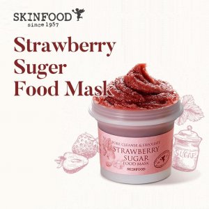 SKINFOOD Пищевая маска Клубника 120г (4,23 унции) Смываемые маски для лица с сахаром