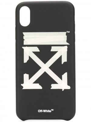 Чехол для iPhone XS Max с логотипом Off-White. Цвет: черный