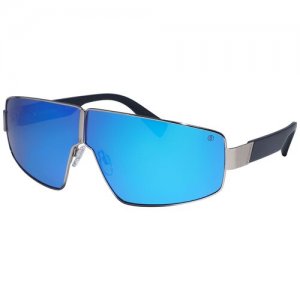Солнцезащитные очки , синий, серебряный Bogner. Цвет: серый