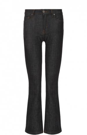 Укороченные расклешенные джинсы с контрастной прострочкой Victoria, Victoria Beckham. Цвет: черный