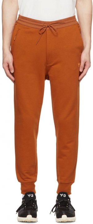 Оранжевые домашние брюки с манжетами Y-3