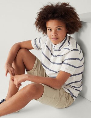 Хлопковые шорты-чиносы (6–16 лет) Marks & Spencer