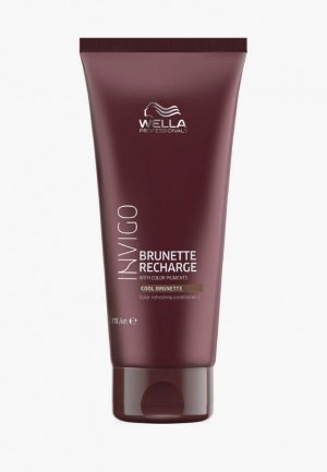 Бальзам для волос Wella Professionals INVIGO BRUNETTE RECHARGE холодных коричневых оттенков, 200 мл. Цвет: коричневый