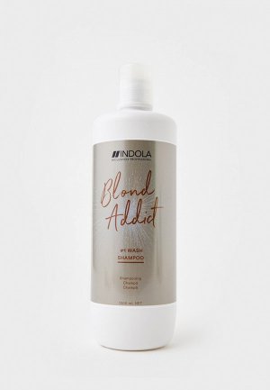 Шампунь Indola BLOND ADDICT для блондированных волос, 1 л. Цвет: прозрачный