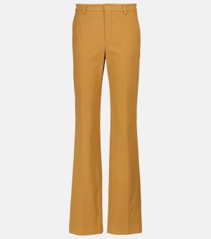 Расклешенные брюки с высокой посадкой LORO PIANA, желтый Piana