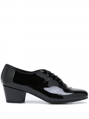 Лакированные туфли на шнуровке Comme Des Garçons Homme Plus. Цвет: черный
