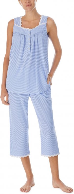 Пижамный комплект капри без рукавов , цвет Ocean Stripe Eileen West