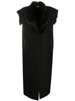 Andrea Yaaqov пальто-кейп с короткими рукавами Ya'aqov. Цвет: черный
