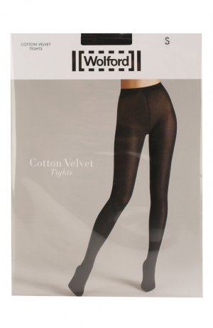 Колготки Cotton Velvet Wolford. Цвет: чёрный