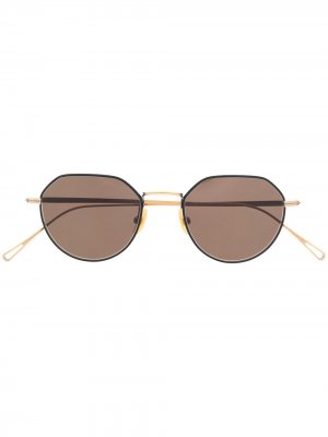 Структурированные солнцезащитные очки Lesca. Цвет: коричневый