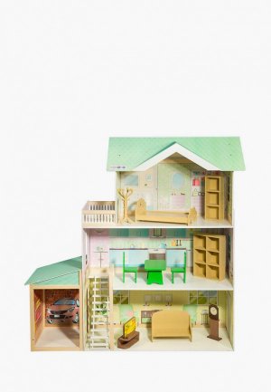 Дом для куклы Paremo Жозефина Гранд, с мебелью 11 предметов, кукол 30 см. Цвет: разноцветный