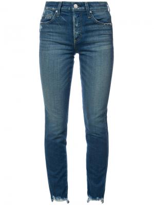 Укороченные джинсы с завышенной талией Amo. Цвет: синий