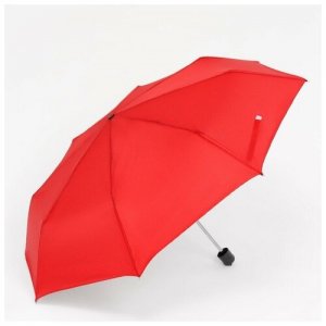 Мини-зонт , механика, 3 сложения, 8 спиц, красный Queen Fair
