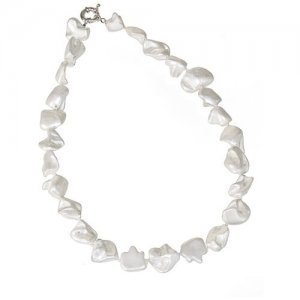 Ожерелье с жемчугом JAN-00013-NECK Janess. Цвет: белый