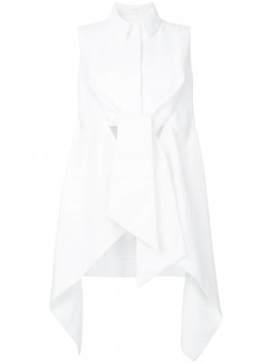Блузка с завязками Delpozo. Цвет: белый