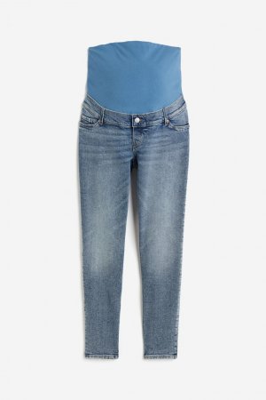 МАМА Узкие джинсы до щиколотки для беременных, синий H&M