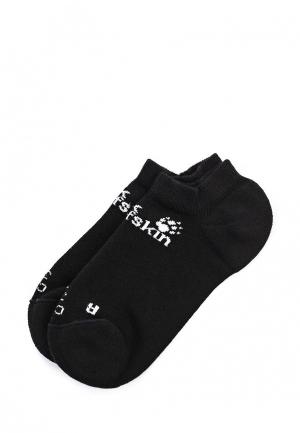 Комплект носков 2 пары Jack Wolfskin CASUAL ORGANIC INSIDE CUT (2X). Цвет: черный