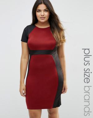 Платье Plus Illusion Praslin. Цвет: красный