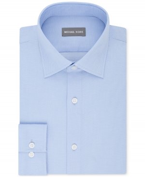 Мужская рубашка стандартного кроя для страйкбола без утюга , синий Michael Kors