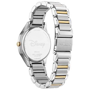 Женские двухцветные часы Disney's Mickey Mouse & Minnie Eco-Drive из нержавеющей стали - EM0754-59W Citizen