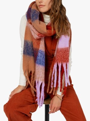 Alyssa Клетчатый шарф с эффектом омбре , оранжевый/мульти Bloom & Bay