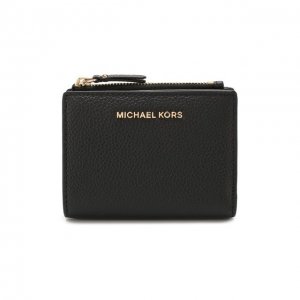 Кожаное портмоне Jet Set MICHAEL Kors. Цвет: чёрный