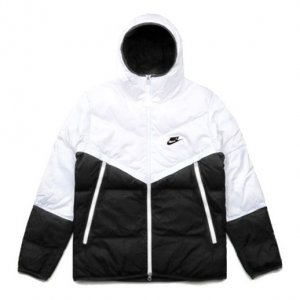 Пуховик Sportswear Down-Fill Windrunner hooded Stay Warm Splicing Casual Down Jacket White, белый Nike