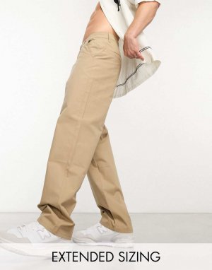 Мешковатые брюки чинос ASOS DESIGN с эффектом каменной бумаги